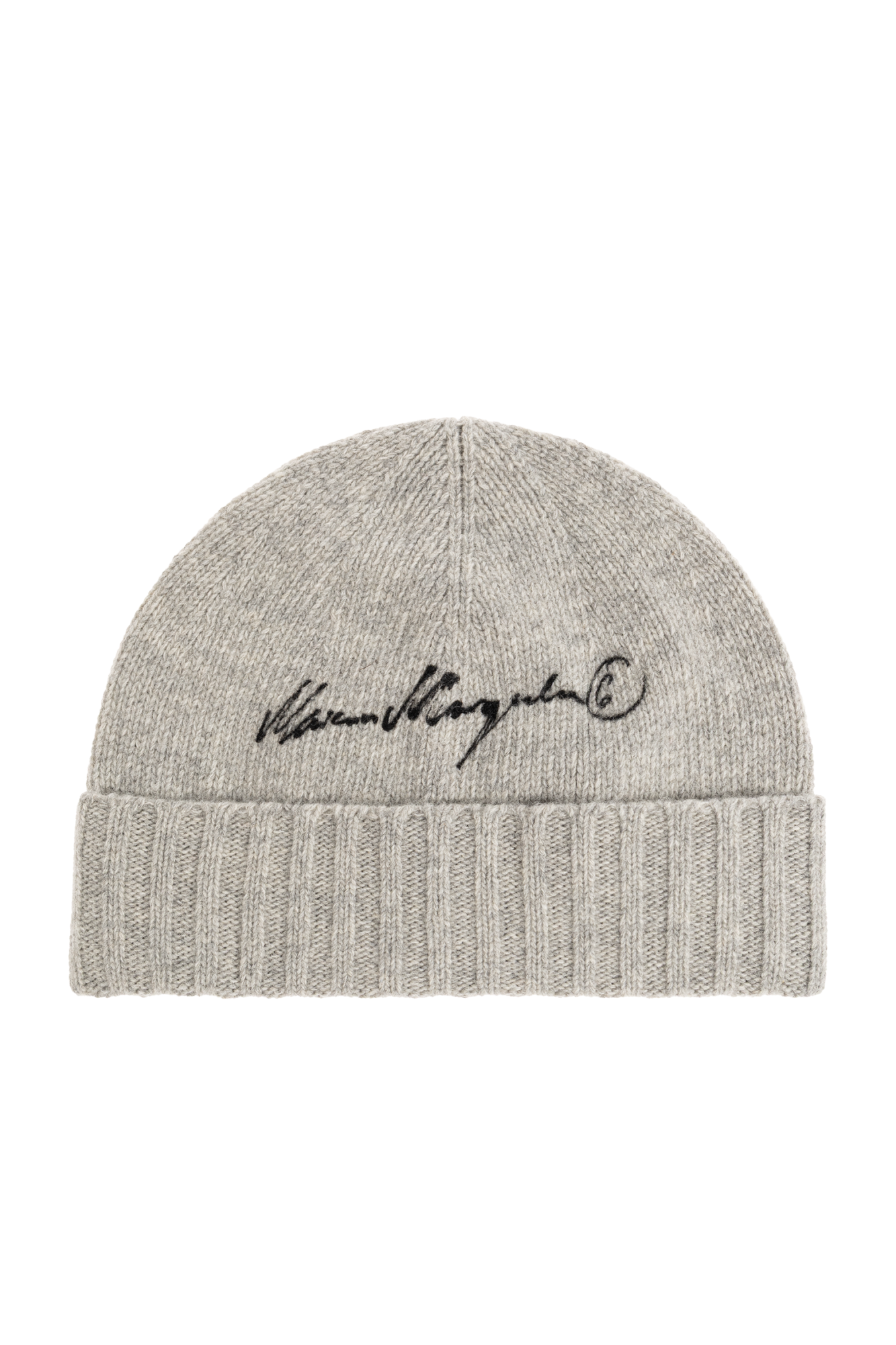MM6 Maison Margiela Wool beanie with embroidered logo | Men's | Vitkac